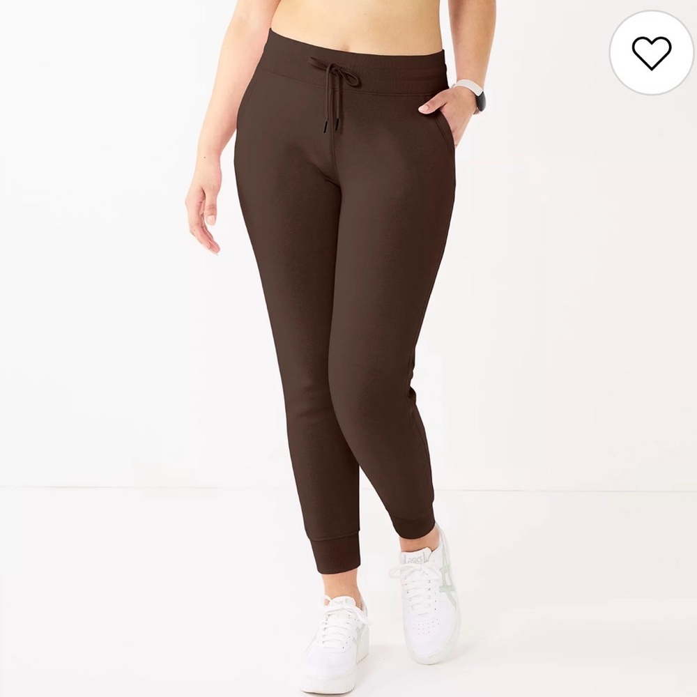 NWOT FLX Cozy Chocolate Brown Jogger Pants for Women